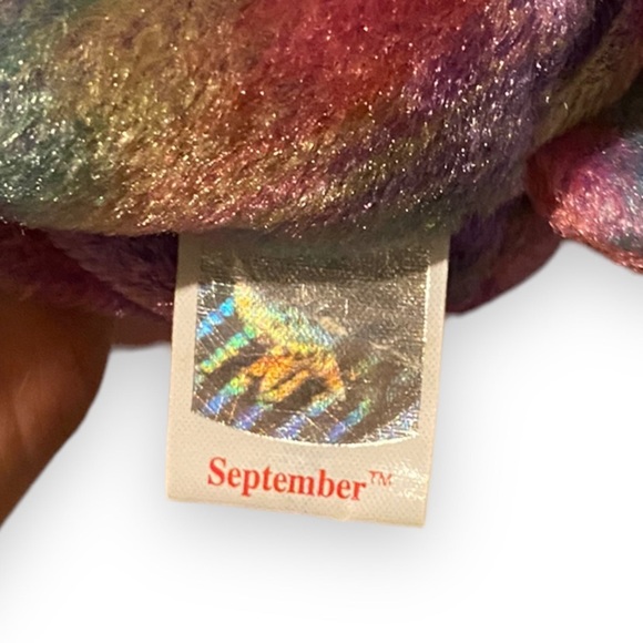 Vintage 2001 Ty Beanie Babies September The Birthday Bear - Picture 4 of 5